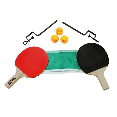 Kit jogo tênis de mesa 2 raquete - rede - suporte - bola - Bel Sports Menor preço em Kit jogo tênis de mesa 2 raquete - rede - suporte - bola - Bel Sports