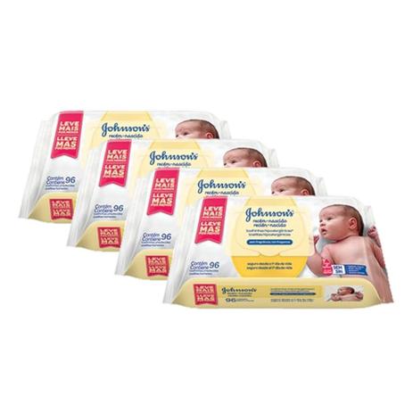 Kit Johnson's Baby Toalhinhas Recém-Nascido c/ 384 unidades Menor preço em Kit Johnson's Baby Toalhinhas Recém-Nascido c/ 384 unidades