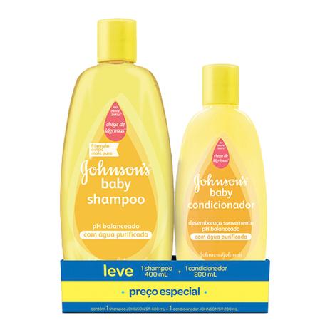 Kit Johnsons Baby Shampoo 400ml + Condicionador 200ml Menor preço em Kit Johnsons Baby Shampoo 400ml + Condicionador 200ml