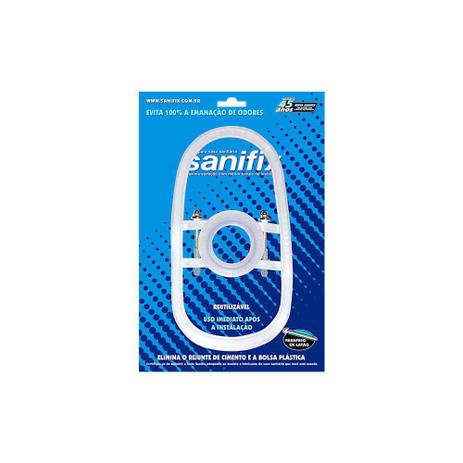 Kit junta de vedação Incepa Flamingo Azaleia para vaso sanitário branco Sanifix Menor preço em Kit junta de vedação Incepa Flamingo Azaleia para vaso sanitário branco Sanifix