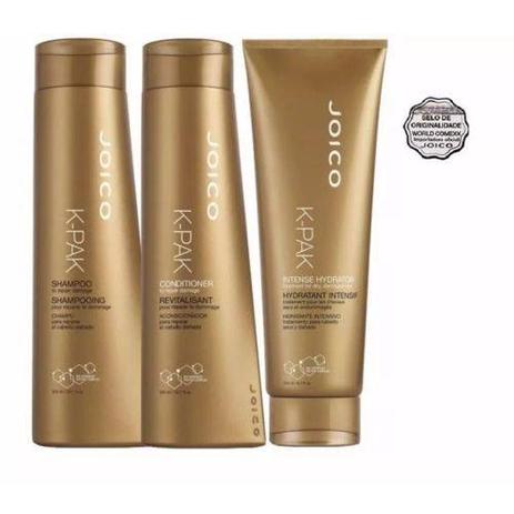 Kit K-pak Repair Damage Joico: Shampoo + Condicionador + Máscara Intense Hydrator Menor preço em Kit K-pak Repair Damage Joico: Shampoo + Condicionador + Máscara Intense Hydrator