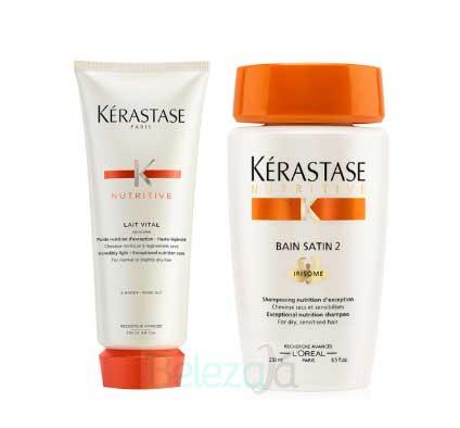 Kit Kérastase Shampoo Bain Satin 2 250ml + Condicionador Lait Vital 200ml é ruim? Kit Kérastase Shampoo Bain Satin 2 250ml + Condicionador Lait Vital 200ml é boa?