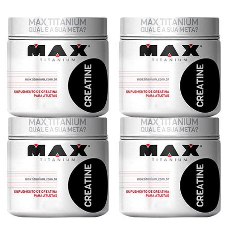 Kit Kfit 4x Creatina Max - Max titanium Menor preço em Kit Kfit 4x Creatina Max - Max titanium