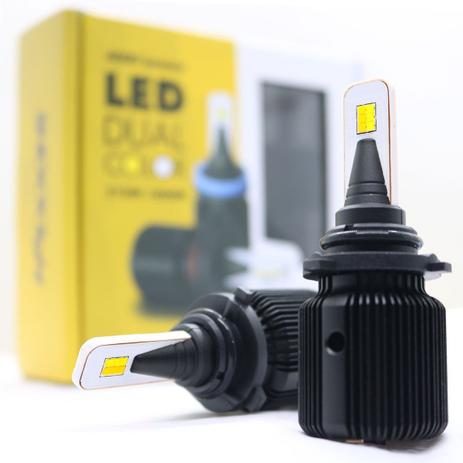 Kit Lâmpada H27 Dual Color Led 12v 25w 3150k Luz Amarela / 6000k Luz Branca 8000 Lumens Shocklight Menor preço em Kit Lâmpada H27 Dual Color Led 12v 25w 3150k Luz Amarela / 6000k Luz Branca 8000 Lumens Shocklight