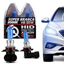 Kit Lampada H8 Super Branca 8500k Qualyten 35w Menor preço em Kit Lampada H8 Super Branca 8500k Qualyten 35w