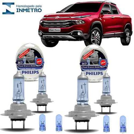 Kit Lampada Philips Cristal Vision Fiat Toro Farol Alto E Baixo é boa?