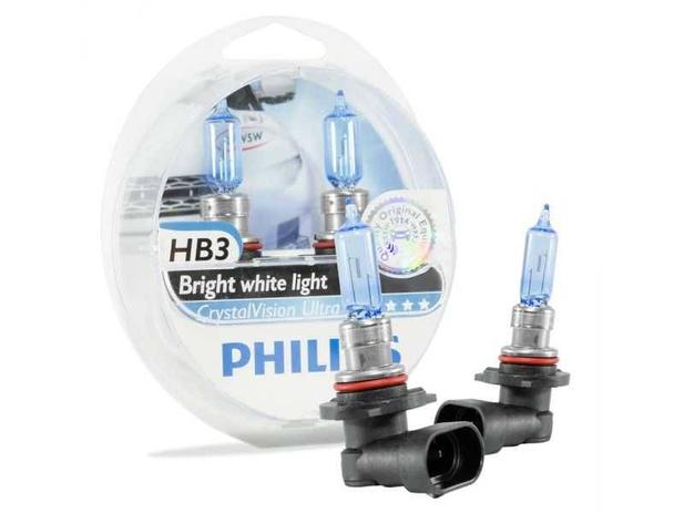 Kit Lâmpada Philips Crystal Vision Ultra HB3 - Luz branca Menor preço em Kit Lâmpada Philips Crystal Vision Ultra HB3 - Luz branca