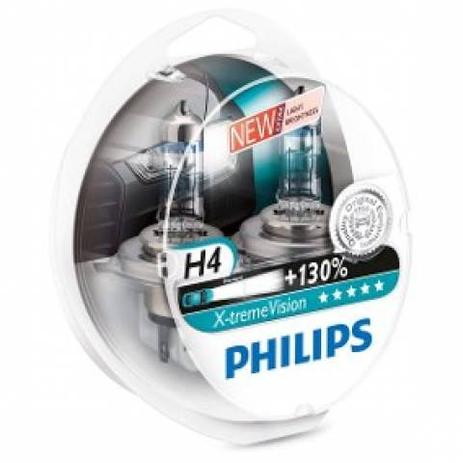 Kit Lâmpada Philips X-treme Vision H4 - 130 Mais Luz Menor preço em Kit Lâmpada Philips X-treme Vision H4 - 130 Mais Luz