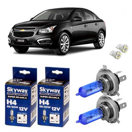 Kit lampada super branca gm cruze 2011 a 2015 farol alto e baixo - Skyway é boa?