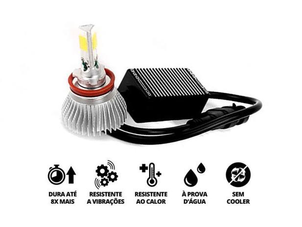 Kit Lampada Super Led 3D 8000 lumens 48W 6000k H27/880/ 881 - H-tech Menor preço em Kit Lampada Super Led 3D 8000 lumens 48W 6000k H27/880/ 881 - H-tech