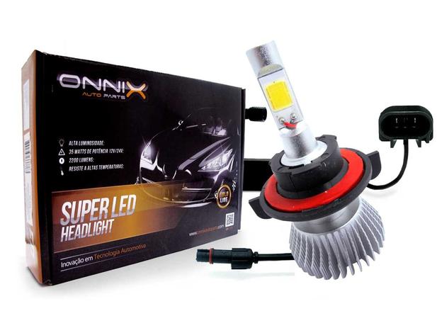 Kit Lâmpada Super Led Efeito Xenon H13 12V 35W 2600 Lumen 6000K Onnix - Onnix auto parts Menor preço em Kit Lâmpada Super Led Efeito Xenon H13 12V 35W 2600 Lumen 6000K Onnix - Onnix auto parts