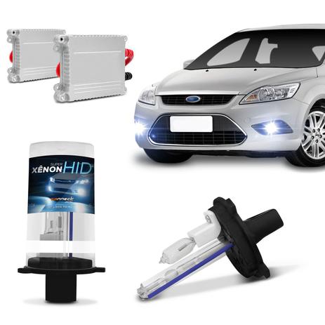 Kit Lâmpada Xênon Farol Milha FORD Focus 2004 a 2018 H11 8000K 12v 35W Reator Função Anti Flicker - Kit Iluminação Menor preço em Kit Lâmpada Xênon Farol Milha FORD Focus 2004 a 2018 H11 8000K 12v 35W Reator Função Anti Flicker - Kit Iluminação