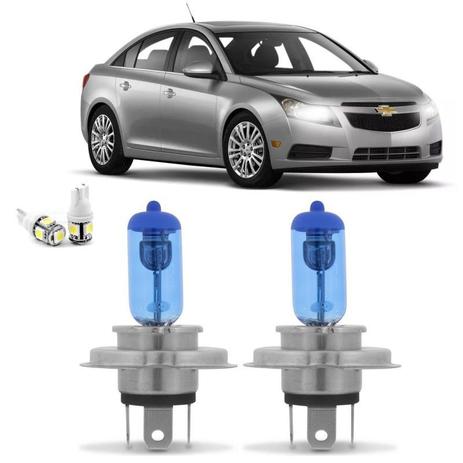 Kit Lampadas Cruze 2011 2012 2013 2014 2015 Super Brancas Farol H4 - Techone Menor preço em Kit Lampadas Cruze 2011 2012 2013 2014 2015 Super Brancas Farol H4 - Techone