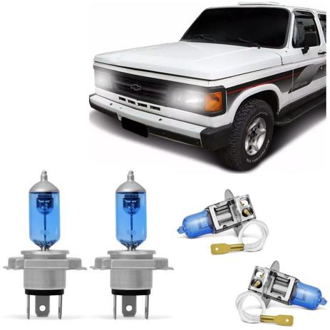 Kit Lampadas D20 93 94 95 96 97 Super Brancas Farol Duplo H4 H3 - Techone 8500k 12v 55w Inmetro Menor preço em Kit Lampadas D20 93 94 95 96 97 Super Brancas Farol Duplo H4 H3 - Techone 8500k 12v 55w Inmetro