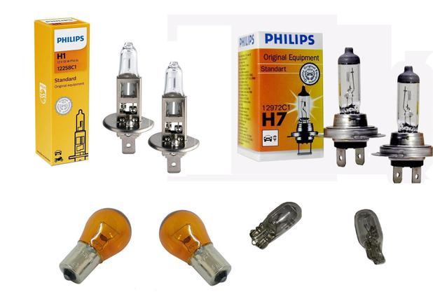 Kit Lâmpadas Farol (2 H7 55w +2 H1 55w +2 Seta+2 Farolete) - Philips Menor preço em Kit Lâmpadas Farol (2 H7 55w +2 H1 55w +2 Seta+2 Farolete) - Philips