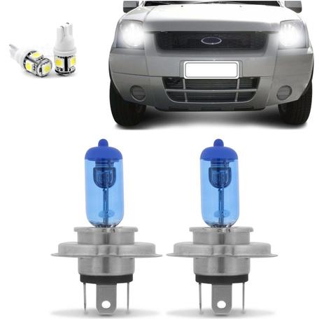 Kit Lampadas Farol Ecosport 2003 2004 2005 2006 2007 Super Brancas - Techone Menor preço em Kit Lampadas Farol Ecosport 2003 2004 2005 2006 2007 Super Brancas - Techone