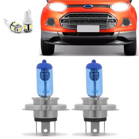 Kit Lampadas Farol Ecosport 2013 2014 2015 2016 Super Brancas - Techone Menor preço em Kit Lampadas Farol Ecosport 2013 2014 2015 2016 Super Brancas - Techone