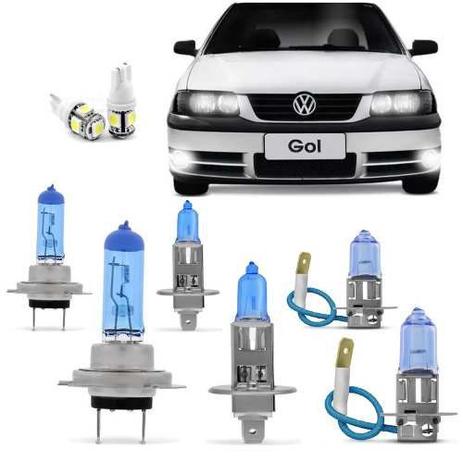 Kit Lampadas Gol G3 Parati Saveiro 99 2000 2001 2002 03 2004 2005 Super Brancas Farol Duplo H7 H1 Milha H3 Techone 8500k Menor preço em Kit Lampadas Gol G3 Parati Saveiro 99 2000 2001 2002 03 2004 2005 Super Brancas Farol Duplo H7 H1 Milha H3 Techone 8500k