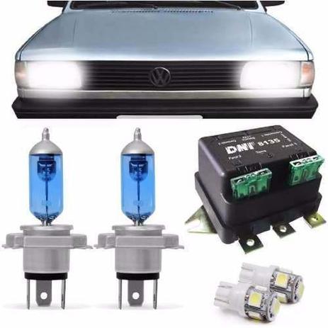 Kit Lampadas H4 100w P/ Farol Gol Quadrado + Relé + Led - Hbl Menor preço em Kit Lampadas H4 100w P/ Farol Gol Quadrado + Relé + Led - Hbl