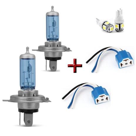 Kit Lampadas H4 100w Super Branca + Soquete H4 Porcelana - Techone Menor preço em Kit Lampadas H4 100w Super Branca + Soquete H4 Porcelana - Techone