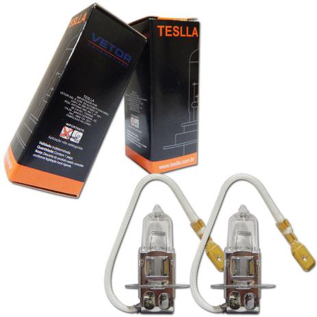 Kit Lâmpadas Halógenas Teslla H3 Luz Original 12V 55W Menor preço em Kit Lâmpadas Halógenas Teslla H3 Luz Original 12V 55W