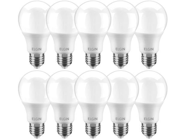 Kit Lâmpadas LED 10 Unidades 4,9W 6500K - Branco Frio Elgin Bulbo A55 Menor preço em Kit Lâmpadas LED 10 Unidades 4,9W 6500K - Branco Frio Elgin Bulbo A55