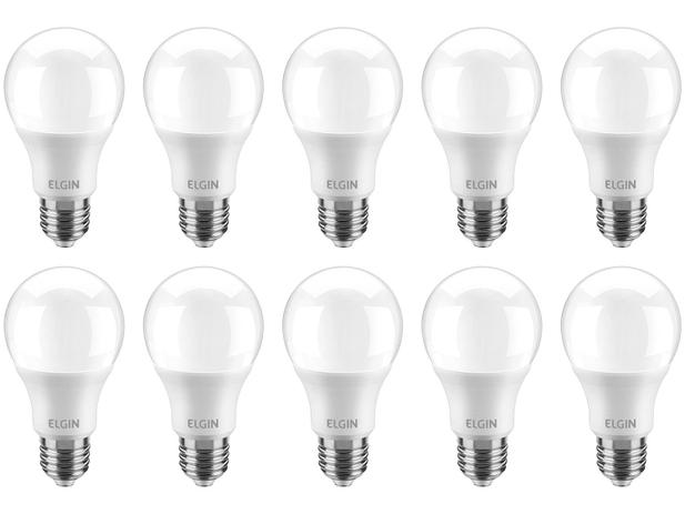 Kit Lâmpadas LED 10 Unidades Branca E27 4,9W - 6500K Elgin Bulbo A55 é boa?