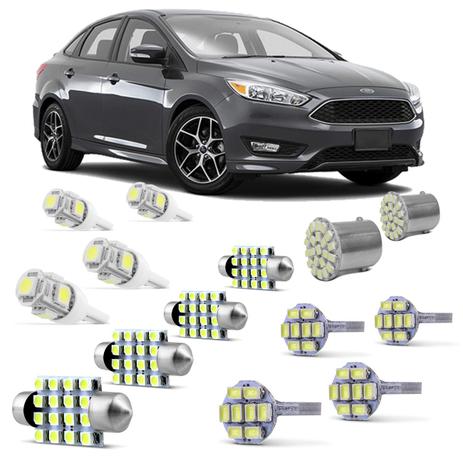 Kit Lâmpadas LED Pingo e Torpedo FORD Fiesta Focus Farolete Placa Teto e Ré - Kit iluminação é boa?