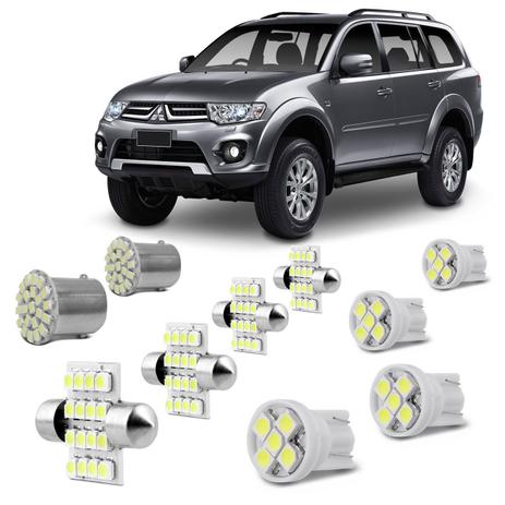Kit Lâmpadas LED Pingo e Torpedo Mitsubishi Pajero Sport Farolete Placa Teto e Ré - Prime é boa?
