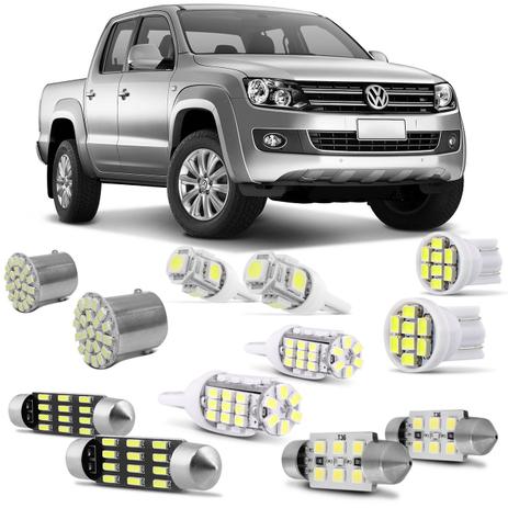 Kit Lâmpadas LED Pingo e Torpedo VW Amarok Farolete Placa Teto e Ré - Prime é boa?