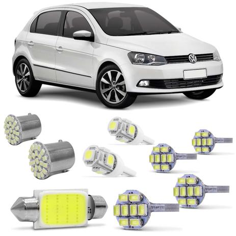Kit Lâmpadas LED Pingo e Torpedo VW Gol Voyage Saveiro G2 G3 G4 G5 G6 Farolete Placa Teto e Ré - Kit Iluminação Menor preço em Kit Lâmpadas LED Pingo e Torpedo VW Gol Voyage Saveiro G2 G3 G4 G5 G6 Farolete Placa Teto e Ré - Kit Iluminação
