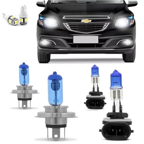 Kit Lampadas Onix Prisma 2012 2013 2014 2015 2016 Super Brancas H4 H27 - Techone Menor preço em Kit Lampadas Onix Prisma 2012 2013 2014 2015 2016 Super Brancas H4 H27 - Techone