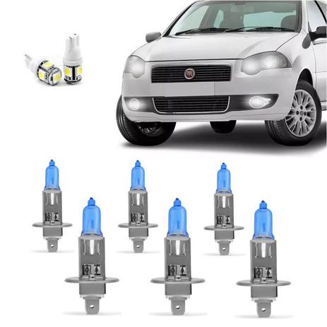 Kit Lampadas Palio Weekend G4 Super Branca Farol H1 Milha H1 - Techone Menor preço em Kit Lampadas Palio Weekend G4 Super Branca Farol H1 Milha H1 - Techone