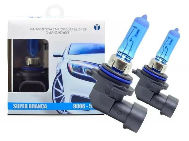 Menor preço em Kit Lâmpadas Super Brancas TechOne HB4 9006 8500K - Efeito Xenon