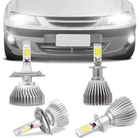 Kit Lâmpadas Super LED Headlight Classic 2002 A 2009 Farol Baixo Alto H4 Milha H3 6000K Efeito Xênon - Kit Iluminação Menor preço em Kit Lâmpadas Super LED Headlight Classic 2002 A 2009 Farol Baixo Alto H4 Milha H3 6000K Efeito Xênon - Kit Iluminação