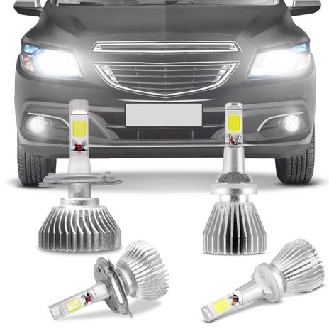 Kit Lâmpadas Super LED Headlight Onix 2012 A 2015 Farol Baixo Alto H4 e Milha H27 6000K Efeito Xênon - Prime Menor preço em Kit Lâmpadas Super LED Headlight Onix 2012 A 2015 Farol Baixo Alto H4 e Milha H27 6000K Efeito Xênon - Prime