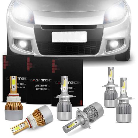 Kit Lâmpadas Ultra LED Sandero 2011 2012 2013 2014 Farol Alto Baixo H4 Milha H16 6000K Efeito Xênon - Tay tech Menor preço em Kit Lâmpadas Ultra LED Sandero 2011 2012 2013 2014 Farol Alto Baixo H4 Milha H16 6000K Efeito Xênon - Tay tech