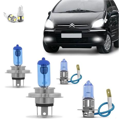 Kit Lampadas Xsara Picasso 2001 02 a 2005 2006 Super Brancas - Techone Menor preço em Kit Lampadas Xsara Picasso 2001 02 a 2005 2006 Super Brancas - Techone