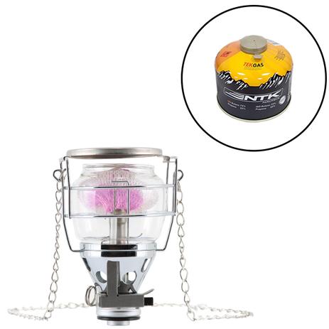 Kit Lampião com Acendedor Automático Cairo Nautika 280350 + Cartucho de Gás 230g TEKGAS Menor preço em Kit Lampião com Acendedor Automático Cairo Nautika 280350 + Cartucho de Gás 230g TEKGAS