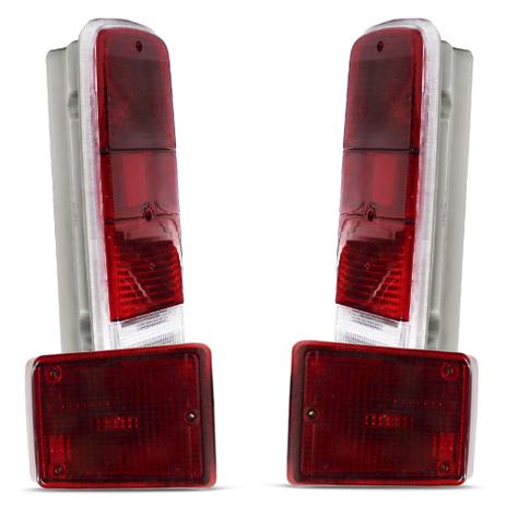 Kit Lanterna Dianteira Pisca Kombi Clipper Perua 1976 A 2014 e Lanterna Traseira Rubi 04 Peças - Varius Menor preço em Kit Lanterna Dianteira Pisca Kombi Clipper Perua 1976 A 2014 e Lanterna Traseira Rubi 04 Peças - Varius
