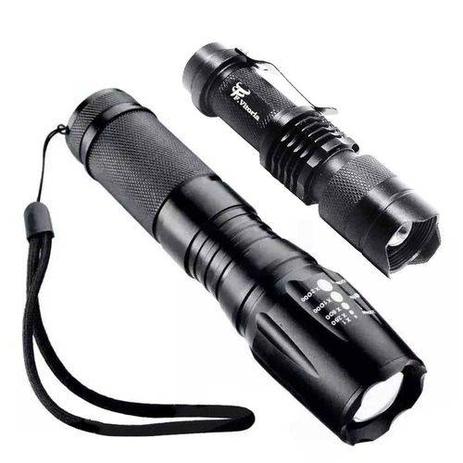 Kit Lanternas: Tatica Militar X900 + Mini Lanterna Cree Led Menor preço em Kit Lanternas: Tatica Militar X900 + Mini Lanterna Cree Led