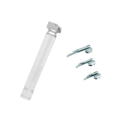 Kit Laringoscópio Pediátrico Com 3 Lâminas Retas (Miller) - Md Menor preço em Kit Laringoscópio Pediátrico Com 3 Lâminas Retas (Miller) - Md