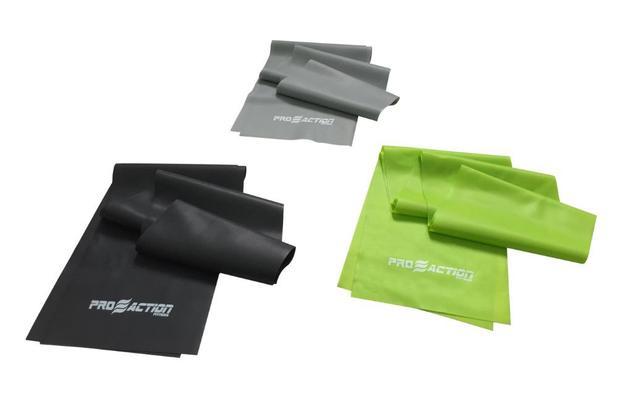 Kit Latex Band - 3 Faixas Elásticas Verde/Cinza/Preto - Proaction Sports Menor preço em Kit Latex Band - 3 Faixas Elásticas Verde/Cinza/Preto - Proaction Sports