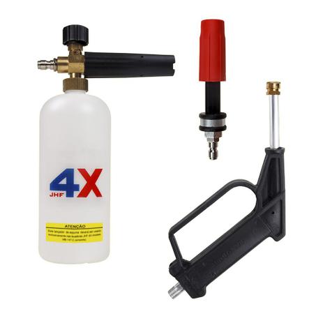 Kit Lavo Jato Lança Espuma Profissional JHF 4X - Hydronlubz Menor preço em Kit Lavo Jato Lança Espuma Profissional JHF 4X - Hydronlubz