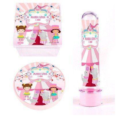 Kit Lembrancinha Person 90 Itens Circo Rosa - Aluá festas Menor preço em Kit Lembrancinha Person 90 Itens Circo Rosa - Aluá festas
