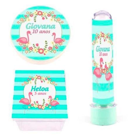 Kit Lembrancinhas Personalizadas 45 Itens Flamingo Tropical - Aluá festas é boa?