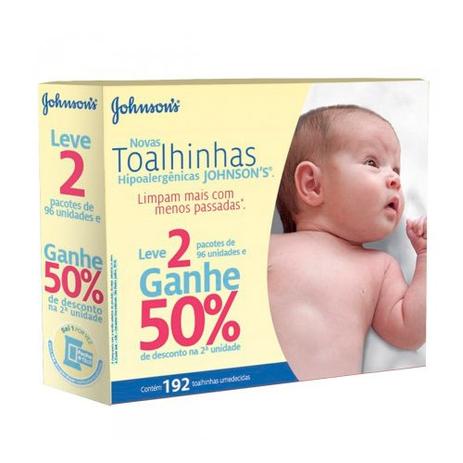 Kit Lenços Umedecidos Hipoalergênicos Johnsons Baby Recém-Nascido 192 Unidades - Johnson-baby Menor preço em Kit Lenços Umedecidos Hipoalergênicos Johnsons Baby Recém-Nascido 192 Unidades - Johnson-baby