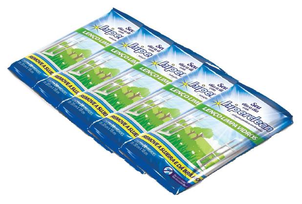 Kit Lenços Umedecidos Limpa Vidros Hiperclean - 5 pacotes - 100 unid. é boa?