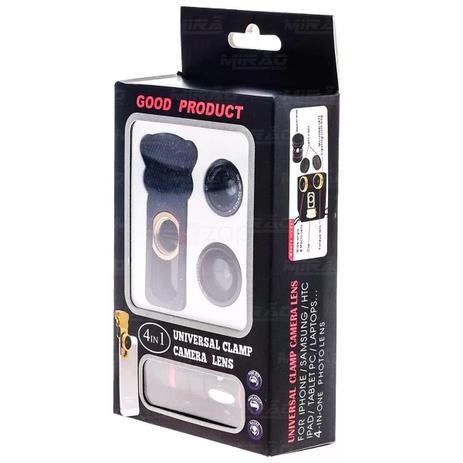 Kit Lente Olho De Peixe Com Zoom Universal 4 Em 1 Clip Universal Smartphone - CH-0267 - Xtrad Menor preço em Kit Lente Olho De Peixe Com Zoom Universal 4 Em 1 Clip Universal Smartphone - CH-0267 - Xtrad