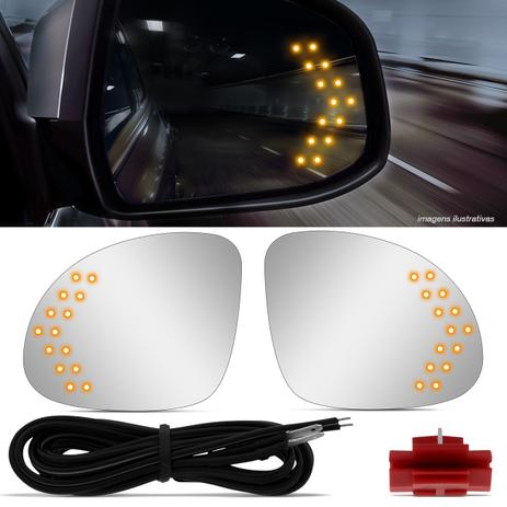 Kit Lente Retrovisor Tiguan 07 a 15 LED Laranja Seta no Espelho - Prime é boa?